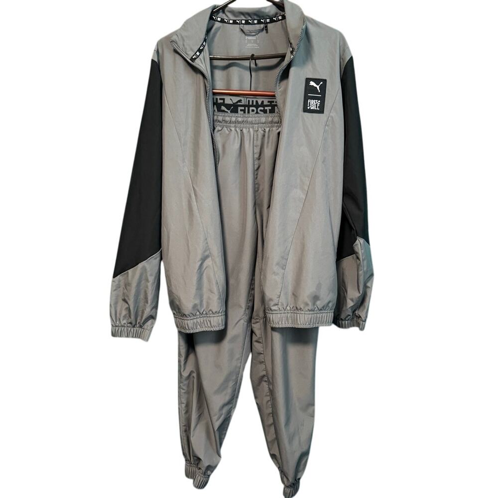 Puma First Mile Gray & Black Running Track Suit Mixed Sizes Jacket & Joggers S/L